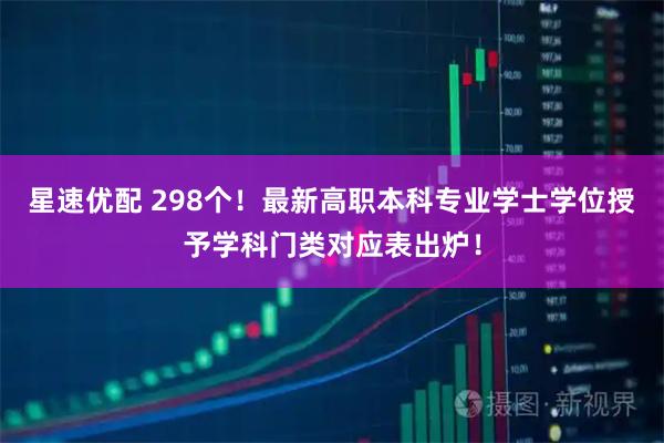 星速优配 298个！最新高职本科专业学士学位授予学科门类对应表出炉！